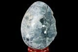 Crystal Filled Celestine (Celestite) Egg Geode - Madagascar #140306-2